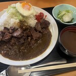 247398220 - メガステーキDXご飯大盛り