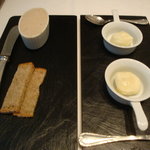 ラ・ブランシュ - カリフラワーのムースと黒豚のリエット