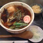 禅味 寿 - 山菜うどん（800円）
