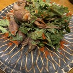 Spice Drunker やぶや - ホタルイカと春菊のへしこソース