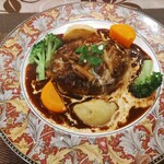 ヴァン・ロゼ - プティコース　ハンバーグ赤ワインソース