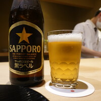 富小路 やま岸 - 最初はビール♪