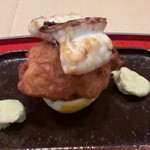 道後 海舟 - ナゴヤフグ炭火焼と唐揚げ
