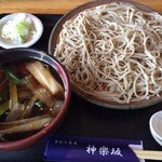 手打ち蕎麦 神楽坂 - 鶏せいろ