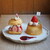 MOVE CAFE - 料理写真:スコーンサンドとプリンのプレート（1480円）