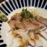 瀬戸内海鮮料理 舟忠 - 本日のオススメごまカンパチ
