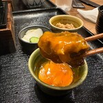 Naya Bashi Hambagu - たっぷりのデミと卵黄、最高!!