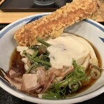 熟成うどん なかや - ちく天　山菜　とろろ芋　ぶっかけうどん