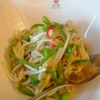 老上海 陸氏厨房 中洲店 - マコモダケと豚肉の細切り炒め