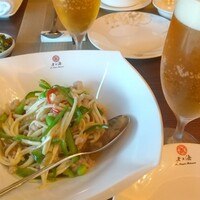 老上海 陸氏厨房 中洲店 - メインとビール中