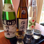 手打そば仁水 - 利き酒セット