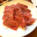 焼肉 笑 - 仙台牛のカルビ