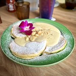 Hawaiian Diner HANAO CAFE - パンケーキ。ちょっと私には甘すぎかしら。