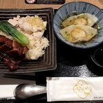 空心 - 叉焼海南鶏飯とワンタンスープ