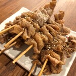 新時代 - 伝串10本タワー。甘しょっぱくてジュシーで旨い！