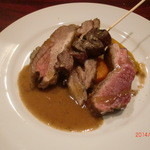 BISTRO GYORAN 魚籃 - 仔イノシシのロースト・・・お肉はもちろん、ハツとレバー最高！