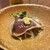 鴨と日本酒 五角 - 料理写真:突き出しですか⁈鰹のタタキ♡