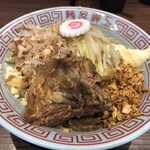 麺屋 神工 - 料理写真:まぜそばミニ(980円)ガリマヨとかつおぶし