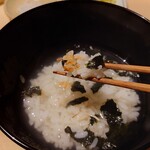 温石 - 新生姜ご飯の出汁茶漬け