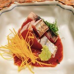 にるご - カツオ（ホタルイカを使ったソース）