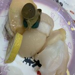 Kanazawa Maimon Sushi - 貝の3種盛り 旦那さんと次女で食べてた