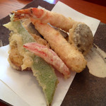 手打そば仁水 - 天ぷら盛り合わせ