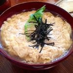 手打そば仁水 - 玉子とじそば