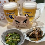 Niwakaya Chousuke - お通しとビール