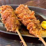 Reba Rando - 肉厚！レバカツ串1本190円