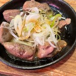 Reba Rando - 白レバー鉄板焼き440円