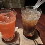 フーケ - ドリンク写真:スプモーニとロングアイランドアイスティー