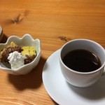 たけひろ - この日はおなかの具合が悪く、特別にお腹にやさしいお菓子をだしていただきました。