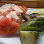 正龍 - お新香&冷やしトマト