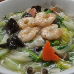 正龍 - 海老うま煮ソバ（塩味）