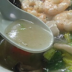 正龍 - 海老うま煮ソバ（塩味）