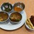 ニュールドリ - 料理写真:カレー4種とタンドリーチキン