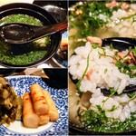 銀座ろくさん亭 - ◆食事（お好みで
      　B､糖鯖茶漬
       　　大量の細かい大葉!糖鯖の癖などなく、
       　　風味が全て 大葉に持ってかれます！
       　　もう少し魚と糠を、感じたかった。