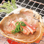 Grilled crab shell with miso paste