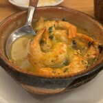 バル ポルティージョ - 天使海老のアヒージョ