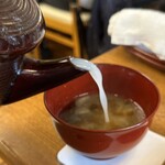 そば会席 立会川 吉田家 - そば湯