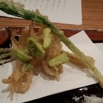 料理屋くおん - 白魚と野菜のかき揚げ