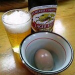 正龍 - 煮玉子＋キリン