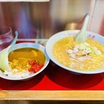 ra-menandokare-semmontentaigen - ニンニクラーメンと茶碗カレー