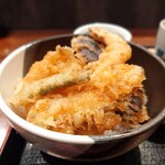 Akasaka Tensekitei Hanare - 日替わり膳:大海老キス野菜の天丼