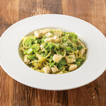 Kesennuma Swordfish and Broccoli Genovese Pasta
