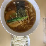 支那そば心麺 - 醤油ラーメン880円➕小松菜50円