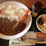 獅子吼高原ふれあい館 - エビフライカレー\700