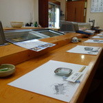 寿司割烹 魚紋 - 今回は醬油皿は使いませんでした