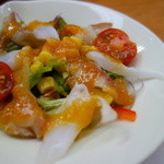 寿司割烹 魚紋 - 先付けのカルパッチョ。