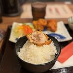 Koedo Toriya - 若鶏の唐揚げ定食（ごはん大盛り無料）　850円